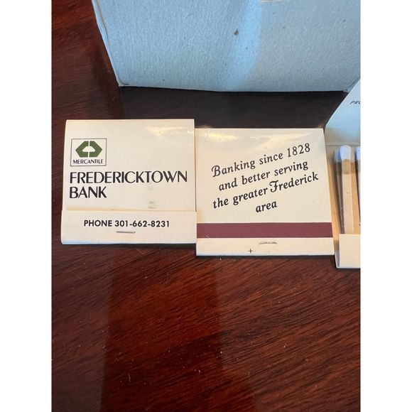 Vintage Matchbooks Fredericktown Bank Frederick Maryland Box of 48 Advertisement - Picture 2 of 3